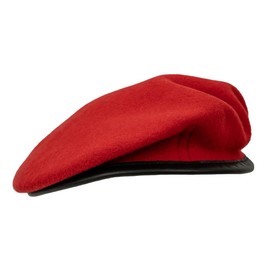 Wool British Military Beret, Red (Royal Military Police), 55 cm