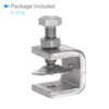 CoCud C Clamp 20mm Mouth Opening Stainless Steel I-Shape Design