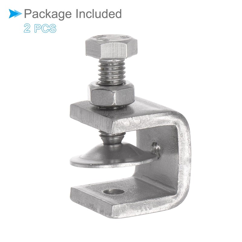 CoCud C Clamp 20mm Mouth Opening Stainless Steel I-Shape Design