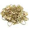 MEETOOT 50pcs D-Ring Picture Hanger 13x32mm Gold Color Single Hole