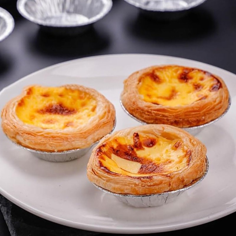 100pcs Tart Mould Cupcake Mould Muffin Mold Stainless Steel Heat