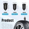90 PCS Tire Repair Kit with Screws and Screwdriver for