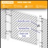 1-3/8" x 2-3/8" Chain Link Fence Butterfly Gate Latch, Galvanized