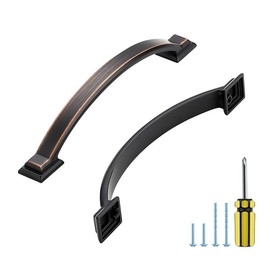 Ravinte Hardware 15 Pack Cabinet Handles 5 Inch(128mm) Cabinet Pulls Oil Rubbed Bronze, Kitchen Door Handles Cabinet Door Handles Kitchen Handles for Cabinets