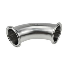 304SS Stainless Steel Tri Clamp Ferrule Bend, 90 Degree TC Elbow (2 inch TC64mm)