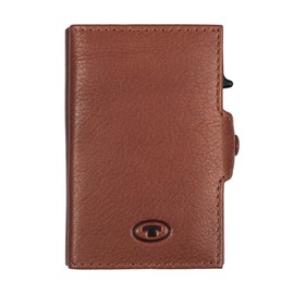 TOM TAILOR Women's Bags Jemy Purse Zip Leather Small Brown, Cognac