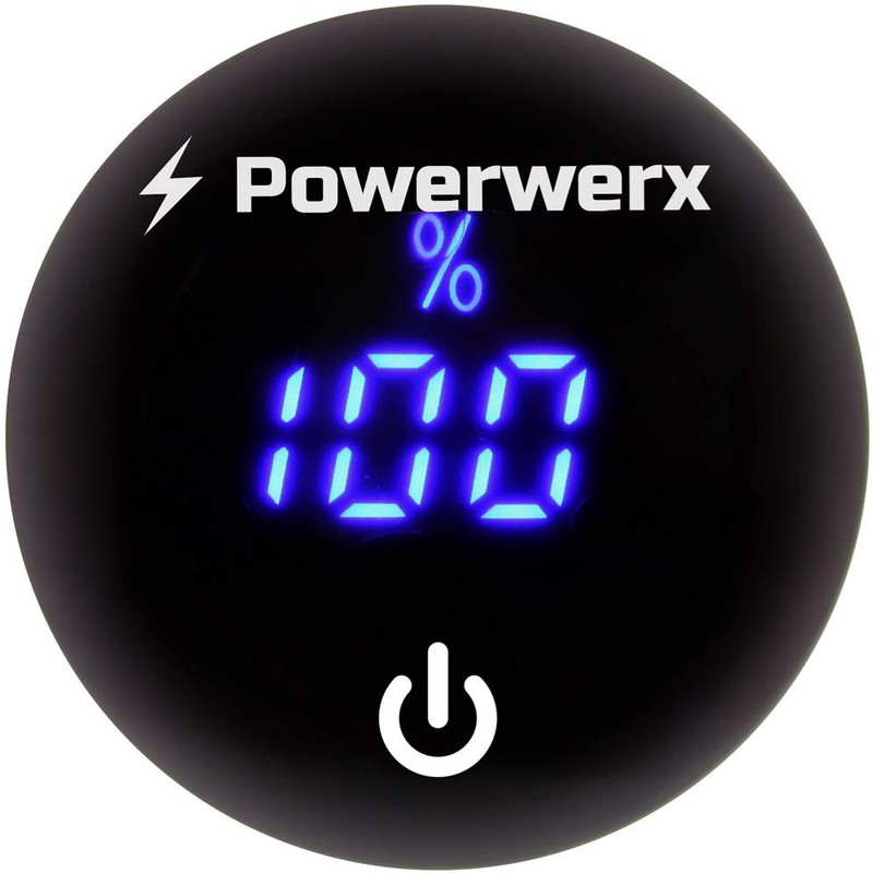Powerwerx PanelDome-Blue Blue LED Volt Meter, Battery Percentage Display, Waterproof,