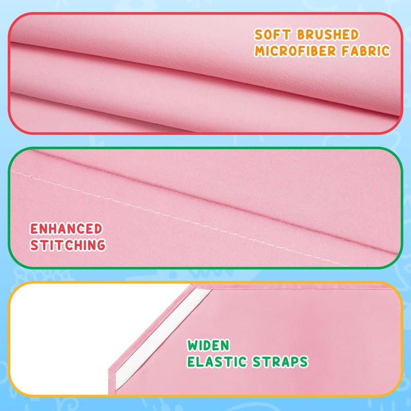 Comfyanno Cot Sheets for Daycare Standard Size - Fits 23"