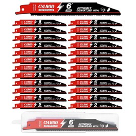 25 Pack 6 in 14/18 TPI Reciprocating Saw Blades for Sawzall Blades,M42 Steel Cobalt Bi-Metal Blades for Automobile Dismantling Metal Cutting,Replace for Milwaukee for Dewalt for Diablo Blade