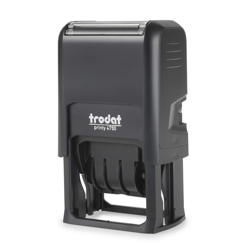 Trodat Printy 4750 Dater Stamp with English Phrase CHECKED -
