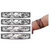Nami4 Temporary Bracelet Tattoo Japanese Wave Design Tattoo Sun Tattoo