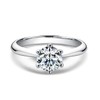 AINUOSHI 1.0 Carat (G-H-I) Color Moissanite Diamond Engagement Brilliant Ring