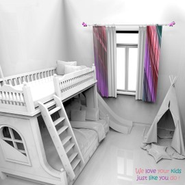 trencaHK Finials for Curtain Rods, Kids Curtain Pole Finial Ends, Cute Horses Drapery Rod End for Bedroom, Kindergarten (Rod Not Included)