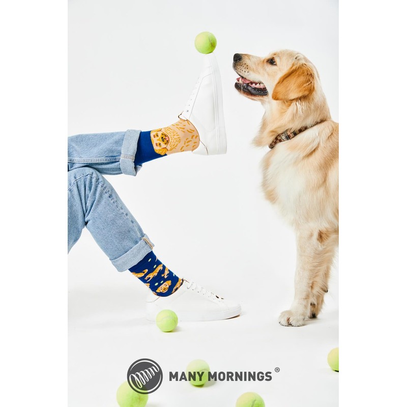 Many Mornings Golden Boy Socks, Colourful