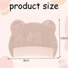 Fokmuaex 5Pcs Bear Shaped Baby Scalp Comb - Gentle Cradle