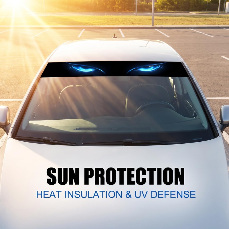 Cat Eye Car Window Sticker, 51.81" x 7.87" Creative Sun