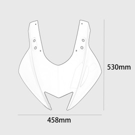 GFARDMOTO Motorcycle Front Nose Upper Cowl Fairing Compatible with Yamaha YZF R3 YZF R25 YZF-R3 YZF-R25 2019-2024 Motorcycle Headlight Cowl Mask Cover Nose Front Head Cowl (Purple)