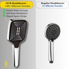 Square Shower Head with 3 Jet Modes Rain Shower Head