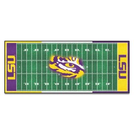 Fanmats 7382 Louisiana State University Tigers Polyester Football Field Runner
