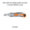 Truper REP-CUT-6, Cuchillas de repuesto para cutter de 18 mm,