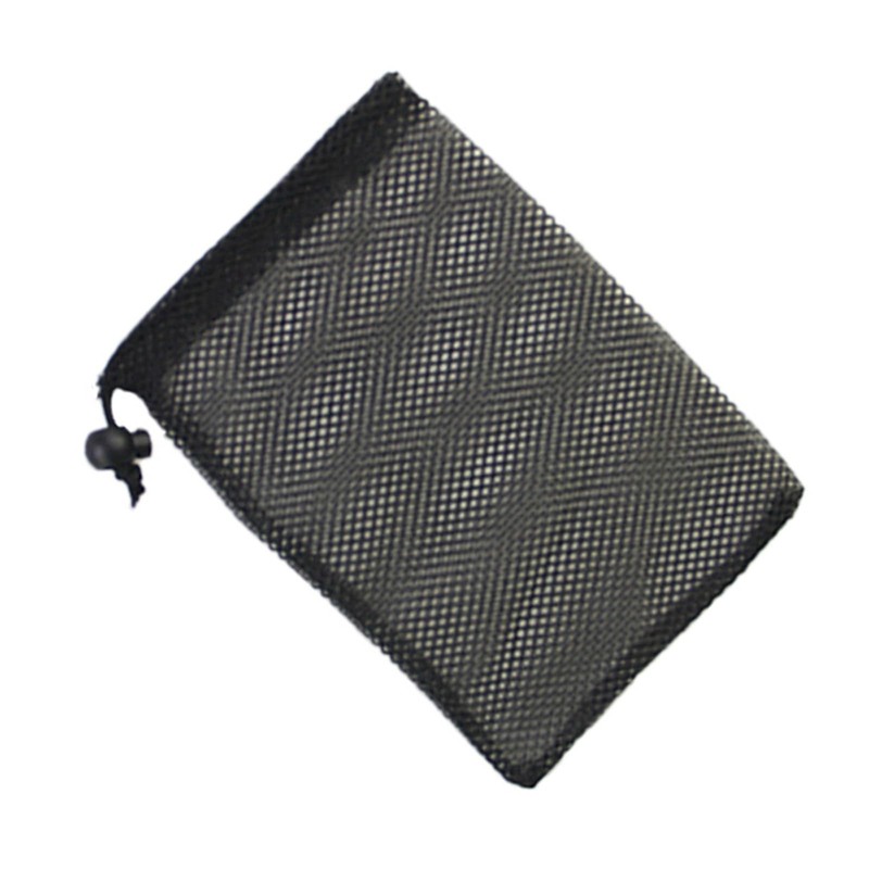 HOOLRZI Portable Golf Mesh Bag Golf Ball Drawstring Bag Large