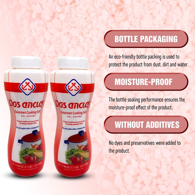 Dos Anclas Sal Gruesa 2 Pack, Coarse Salt, Multi-Purpose Seasoning