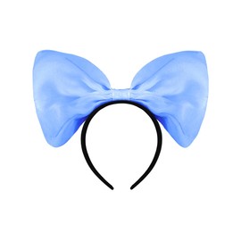 Big Hair Bow Headbands for Women Girls Blue Giant Bow Headband for Girls Women Blue Bowknot Hairband for Women's Hair Bows Headband for Party Prom Bowknot Headpiece for Birthday Cosplay