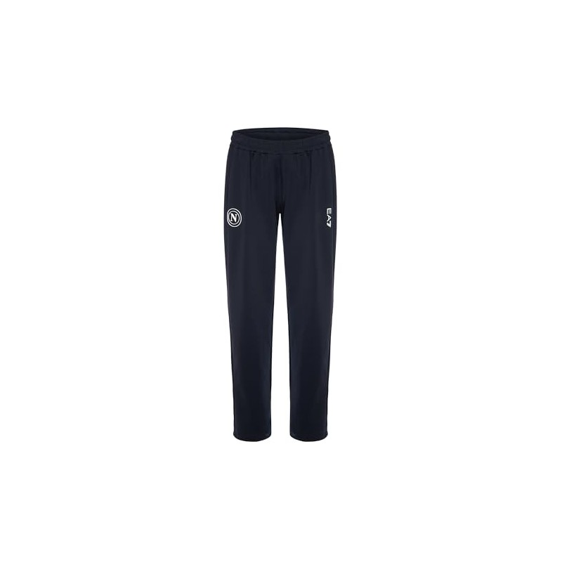 SSC NAPOLI Pantaloni Allenamento Azzurro, EA7 Prodotto Ufficiale, Pantalone Training