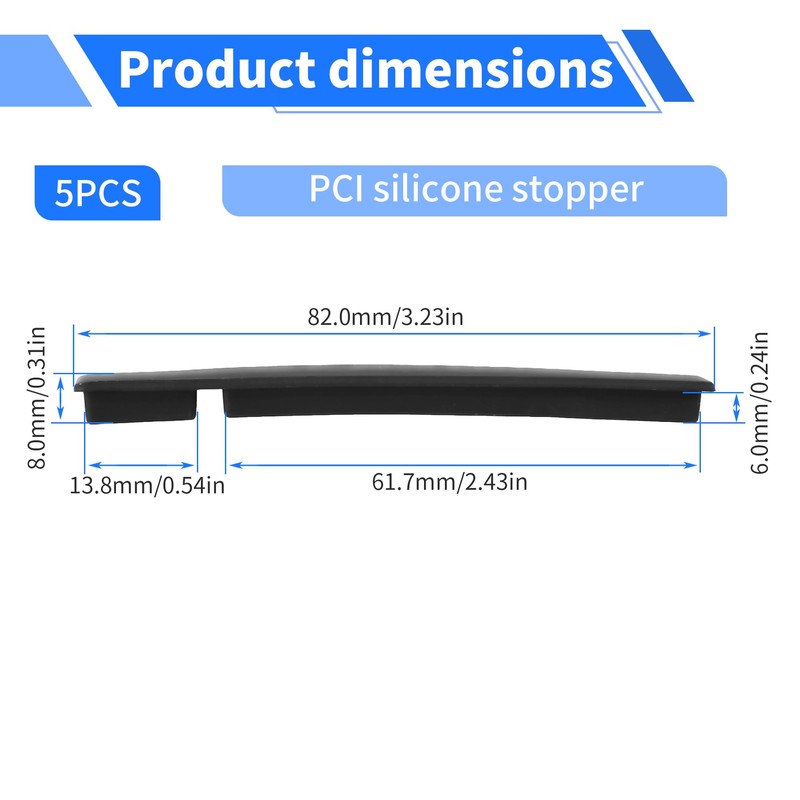 FOCMKEAS PCI Plug Protective Cover 5 Pcs Anti-Dust Protector Caps,