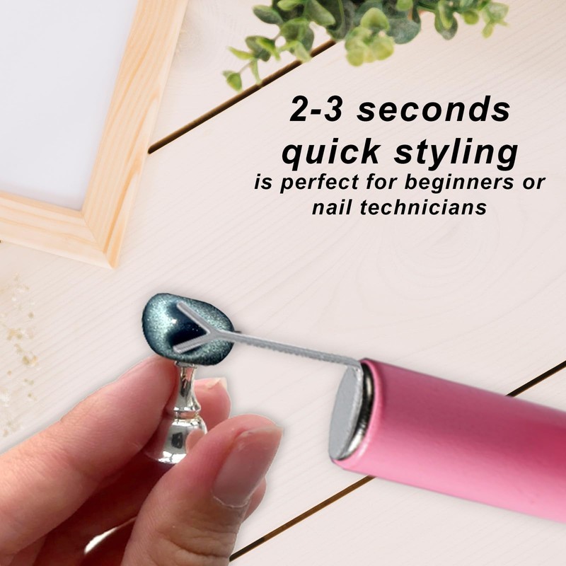 4pcs Heart Magnet for Cat Eye Nails, 2 Size Professional