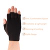 BambooMN Copper Compression Gloves - Black - Large/XLarge - 10