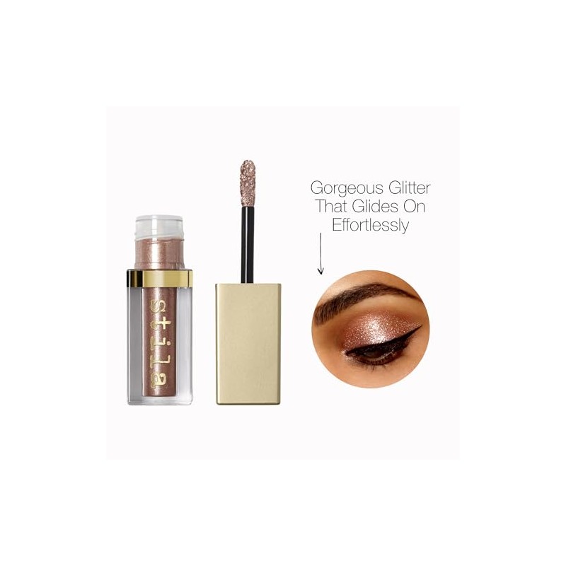 stila Magnificent Metals Glitter & Glow Liquid Eye Shadow, Rose