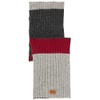 camel active Men's Merino Wool Knitted Scarf, gray