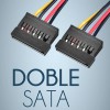 Cable Adaptador Molex A Doble Sata 15 Pines 2 Puertos