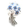 equilibrium Forget Me Not Silver Plated Brooch