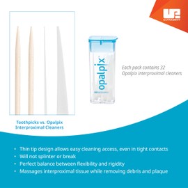 ULTRADENT OpalPix Dental Picks (3 Packs) 32ct per Pack. Toothpicks by Opalescence GO Plastic Tooth Dental Pick Oral Care Soft. 5590-3