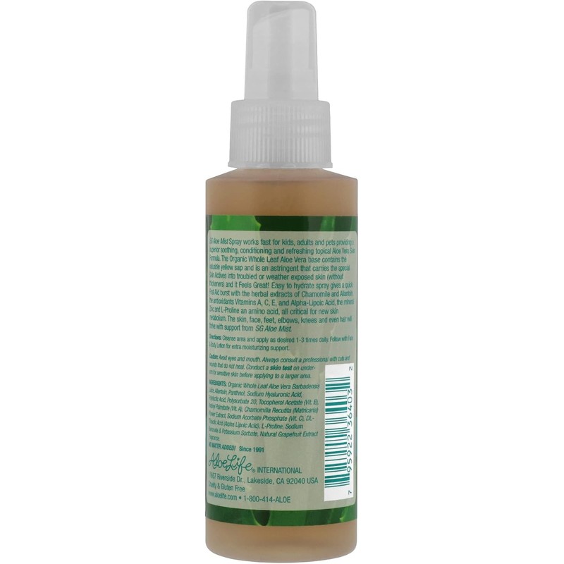 Aloe Life SG Mist Gel, 4 Ounce