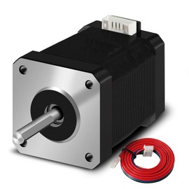 SIMAX3D Nema 17 stepper motor 42-48 1.5A-3.8V 2 phase 4 wires 1.8 degrees with 39.3 inch cable for Creality CR-10 10S Ender 3 3D printer/CNC extruder and Y-axis
