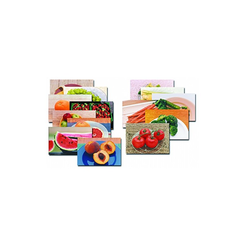 Fruits & Vegetables Posters Real Photo Classroom Decorations for Preschool