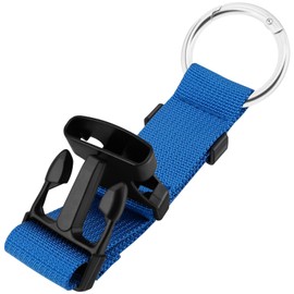 Adjustable Add a Bag Luggage Strap, BERANMEY 2 Pack Adjustable Suitcase Belt Straps Accessories for Connecting Luggage Jacket, Carry Your Extra Bags (Blue and Black)