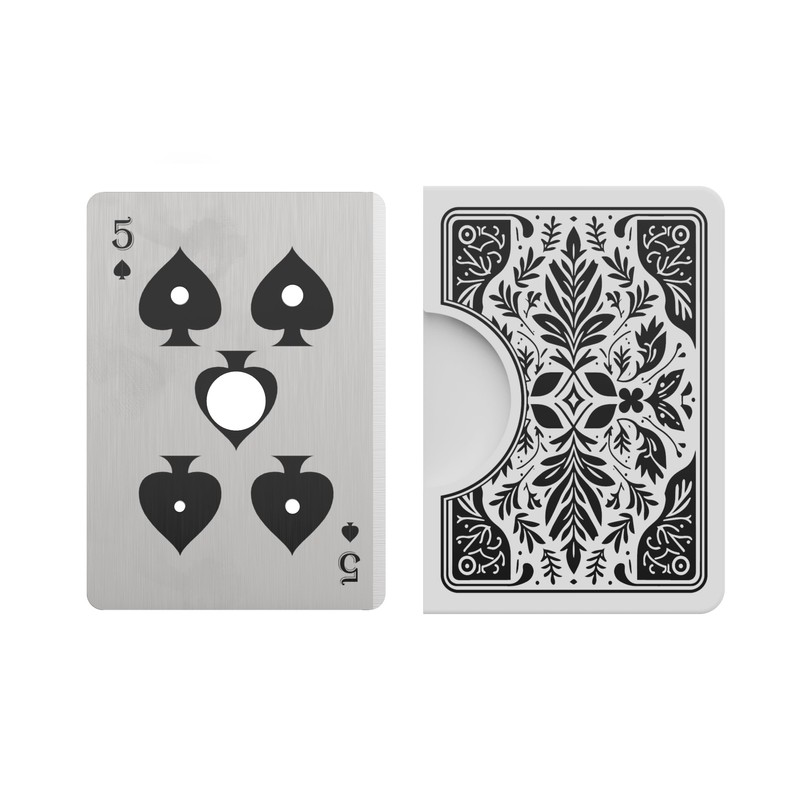 Pund'it Strip Poker Herb Multitool, Playing Card Themed 5 Hole
