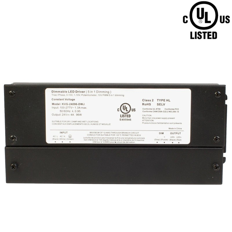 LEDUPDATES 24V 96W TRIAC 0-10v DIMMABLE POWER SUPPLY LED DRIVER
