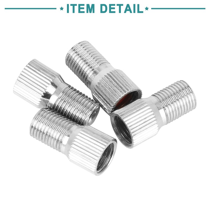 ACROPIX Tire Wheel Valve Stem Cap Extender 19mm Universal Silver