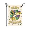 Happy Mardi Gras Garden Flag 12x18 Inch Double Sided, Holiday