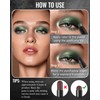 Bastone per ombretto con glitter marrone scuro, girevole, cremoso, effetto