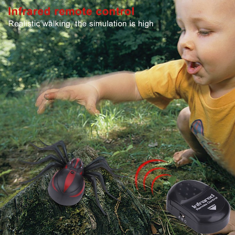 Infrared Spiders Remote Control Mock Fake Animal Trick RC Toy