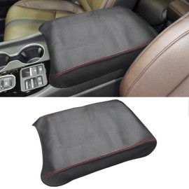SUNBREATH Compatible with Center Console Armrest Cover for Honda Pilot 2023 2024 2025 Ridgeline/Passport 2024 2025 Leather Arm Rest Storage Box Lids Cushion Protector Pad
