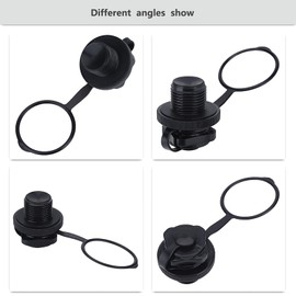 ZAWELIYO 2pcs Inflatable Boat Air Valve, 2pcs Inflatable Boat Spiral Air Plugs, Inflatable Boat Replacement Accessory for Inflatable Boat, Dinghy, Kayak, Canoe