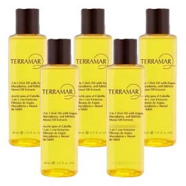Óleo Argán 5 Pzs Terramar Aceite Tratamiento Para El Cabello                                                                                          