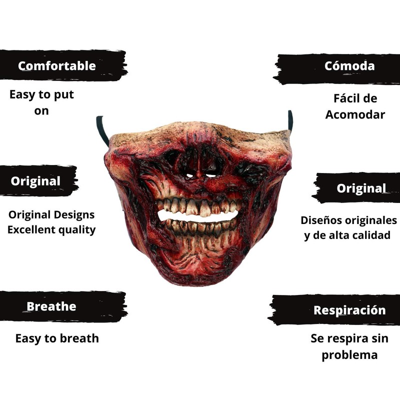 Ghoulish Productions Muzzle Zombie Half Mask Standard